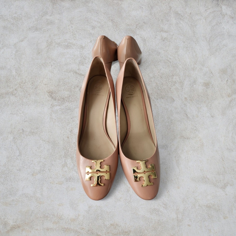 Tory Burch Perfect Gold Accent Women's Comfy Heels